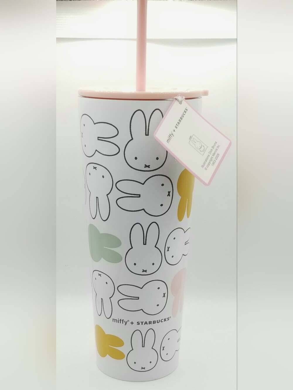 Starbucks x Miffy 2026 Pink Lid With Straw 26oz Stainless Steel Tumbler